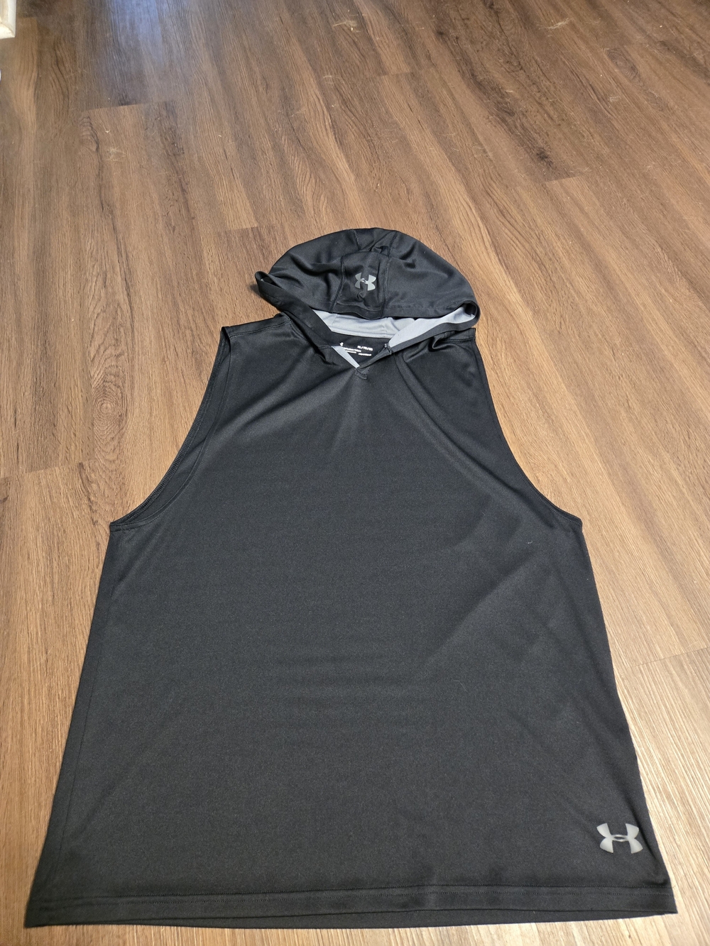 Under Armour Black Men's Sleeveless Hooded Workout Shirt